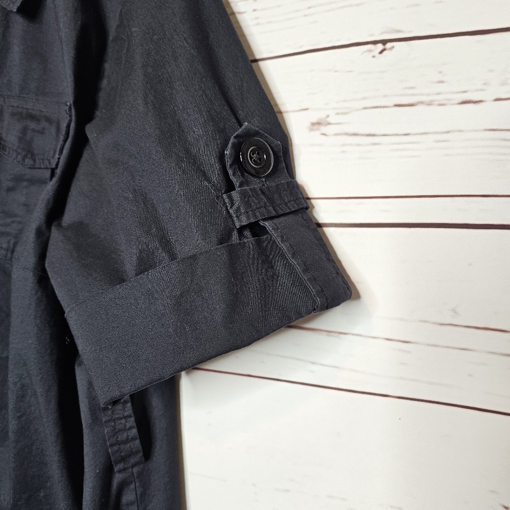 Sandro Woman Black Button Dress - Picture 4 of 10